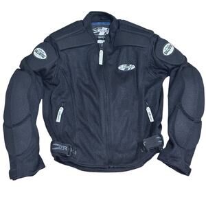 Joe Rocket Ballistic Series Motorcycle Touring Jacket Mens Small Black 1750-1562
